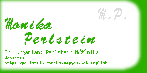 monika perlstein business card